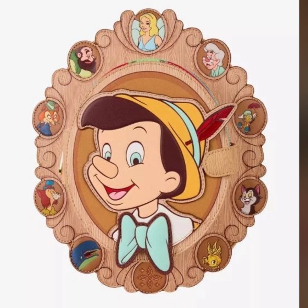 Loungefly Pinocchio Brown Backpack